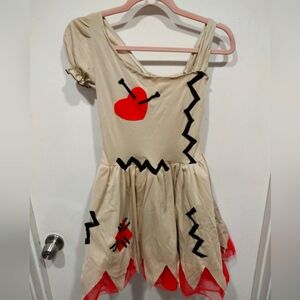Spirit Halloween Girl's Voodoo Doll Costume Dress Sz  10-12-Cosplay Dress Up